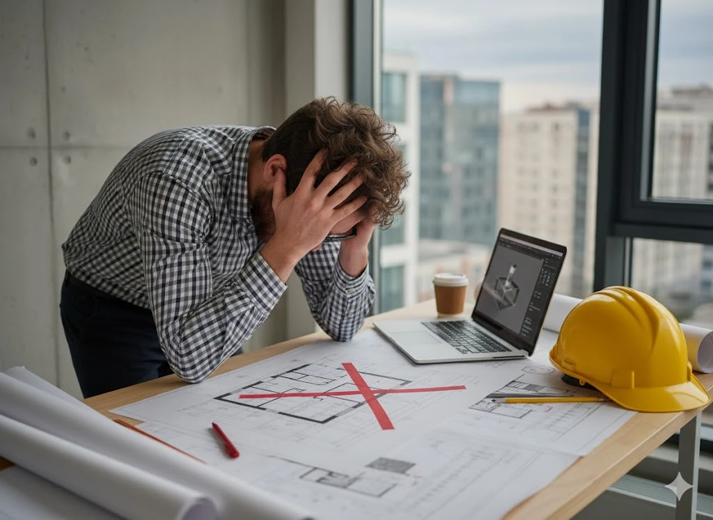 اشتباهات طراحی: چرا نقشه‌های غلط، پروژه شما را به فاجعه مالی می‌کشاند؟