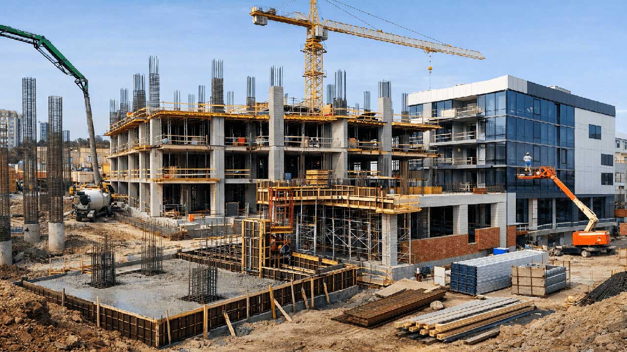 مراحل ساخت یک ساختمان از صفر تا صد (زمین تا بهره&zwnj;برداری)
