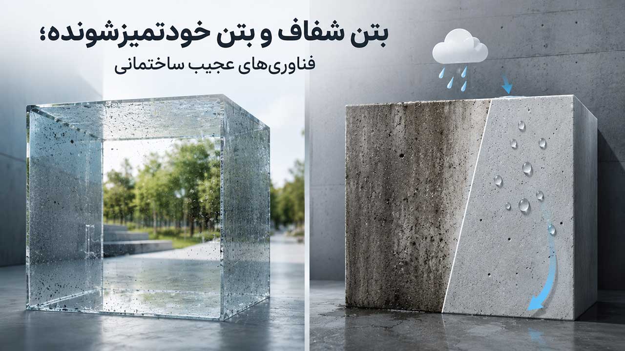 بتن شفاف و بتن خودتمیزشونده؛ فناوری&zwnj;های عجیب ساختمانی