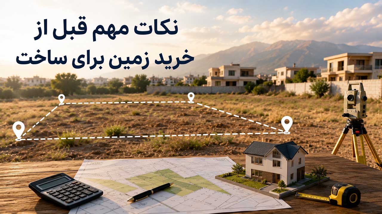 نکات مهم قبل از خرید زمین برای ساخت
