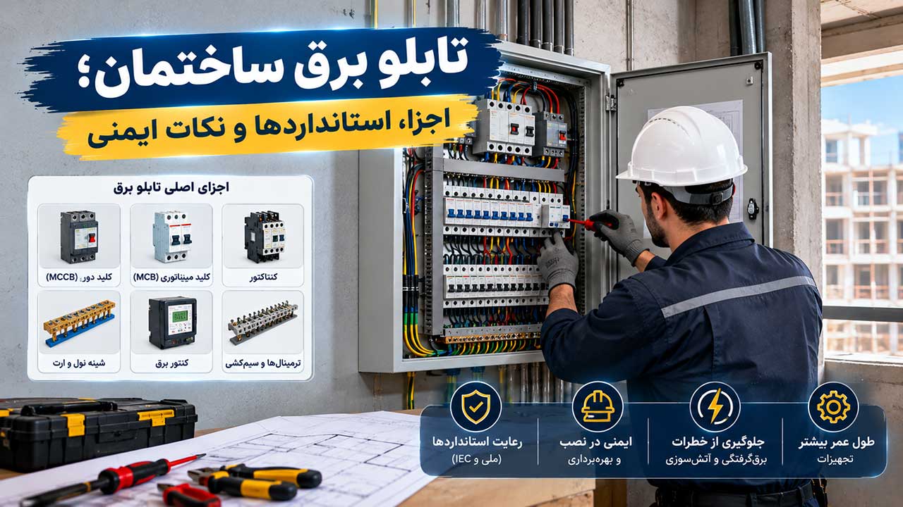 تابلو برق ساختمان؛ اجزا، استانداردها و نکات ایمنی