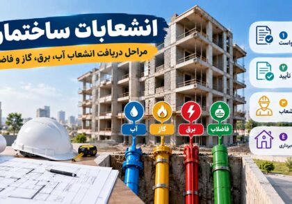 انشعابات ساختمان؛ مراحل دریافت انشعاب آب، برق، گاز و فاضلاب